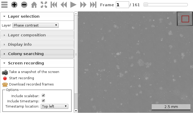 Screen recording module screenshot