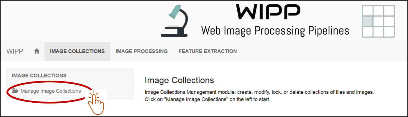Upload Dataset - Access Image Collections